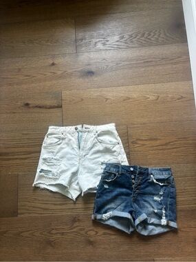 BUNDLE !!! Denim High-Rise Distressed Shorts